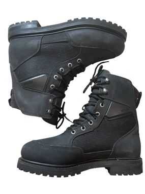 C5- Reax tasked boot Black Men's Lace-Up Work Boots with Lug Sole